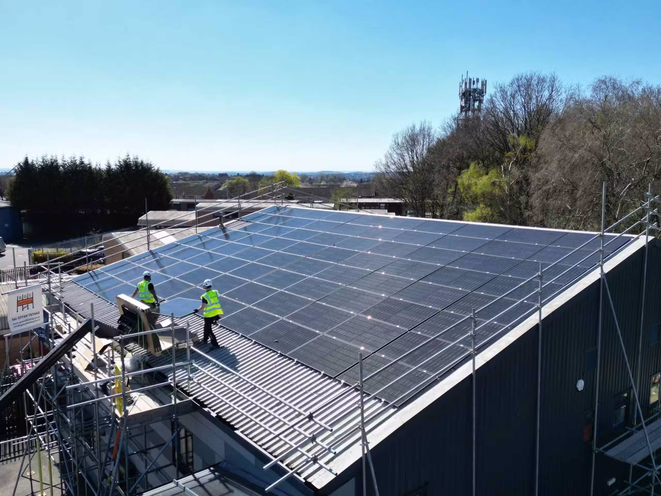 Ripley Based Solar Panel Company installing commercial rooftop solar panels in Ripley DE5
