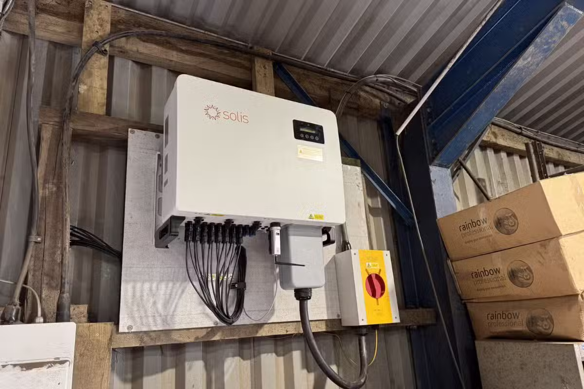 Solar Panel Inverter In Ashbourne Home DE6