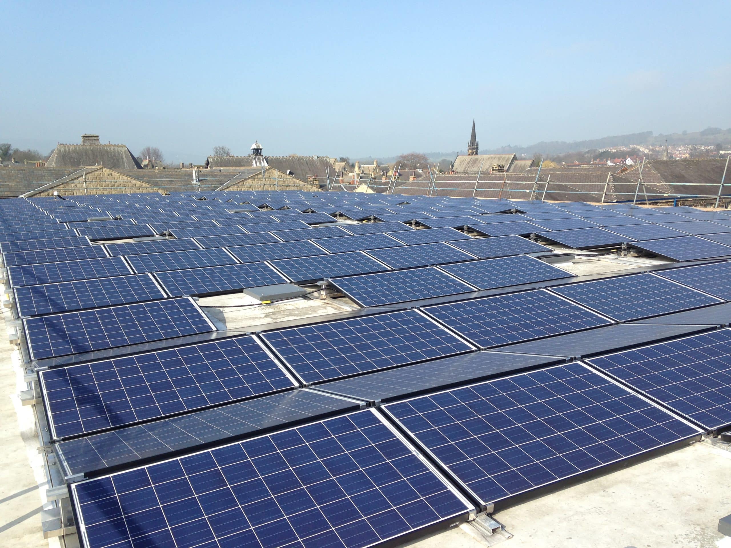 Solar panels installed on UK home demonstrating how solar panels lower electricity bills