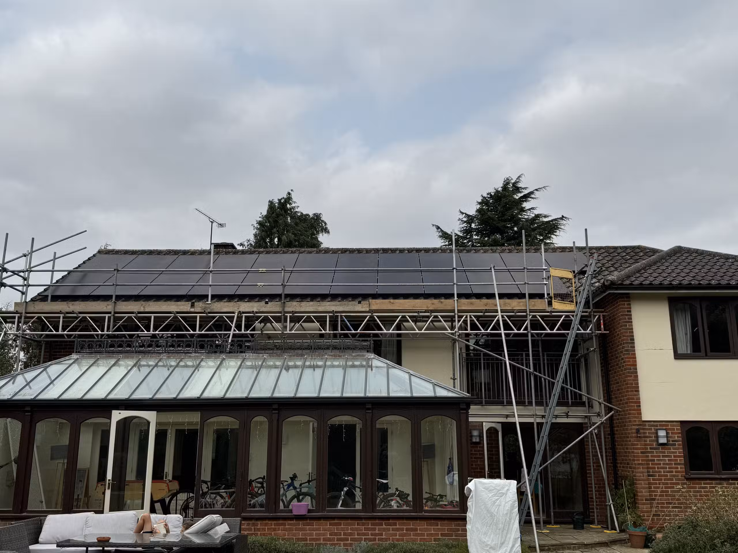 New solar panel technology innovations for 2026 showing advanced panel installation on UK commercial building