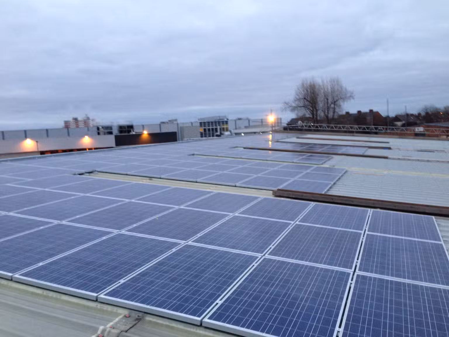 Solar Panels on a Flat Roof in UK