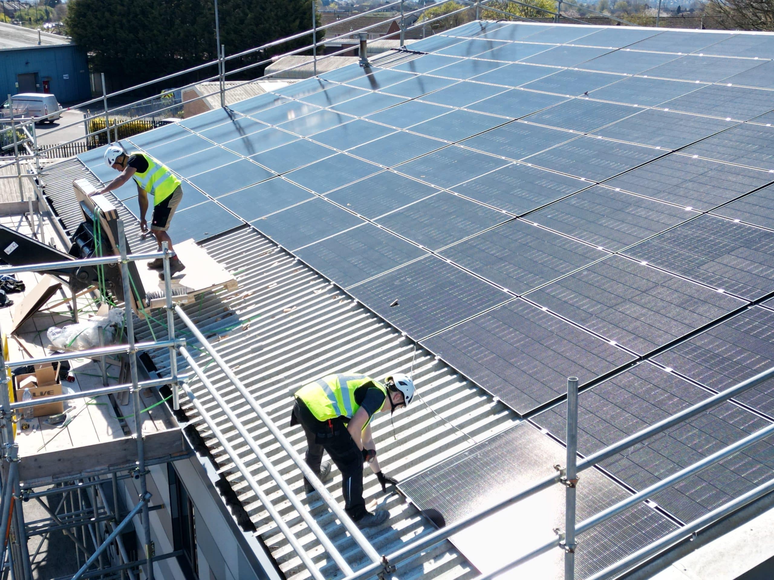 Solar panel generation graph showing monthly output variation across UK seasons