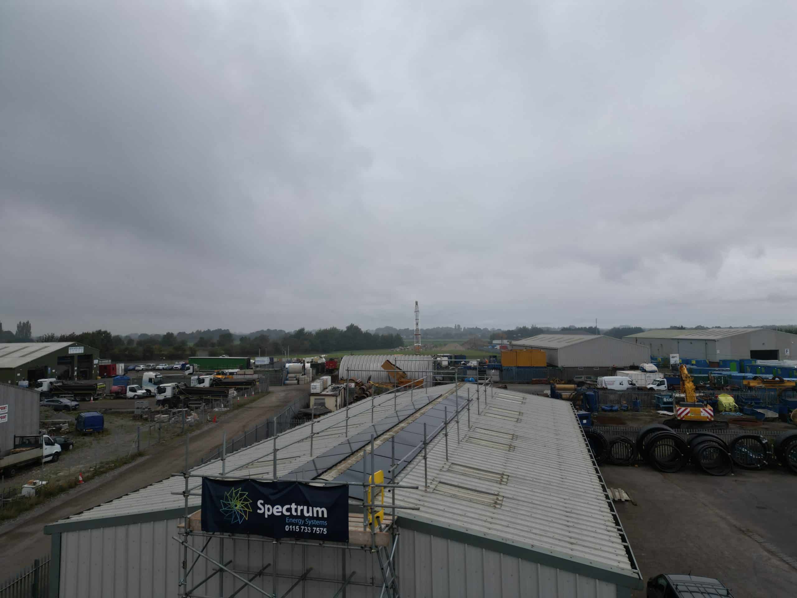 Solar panels designed to withstand hail and storms on UK rooftop