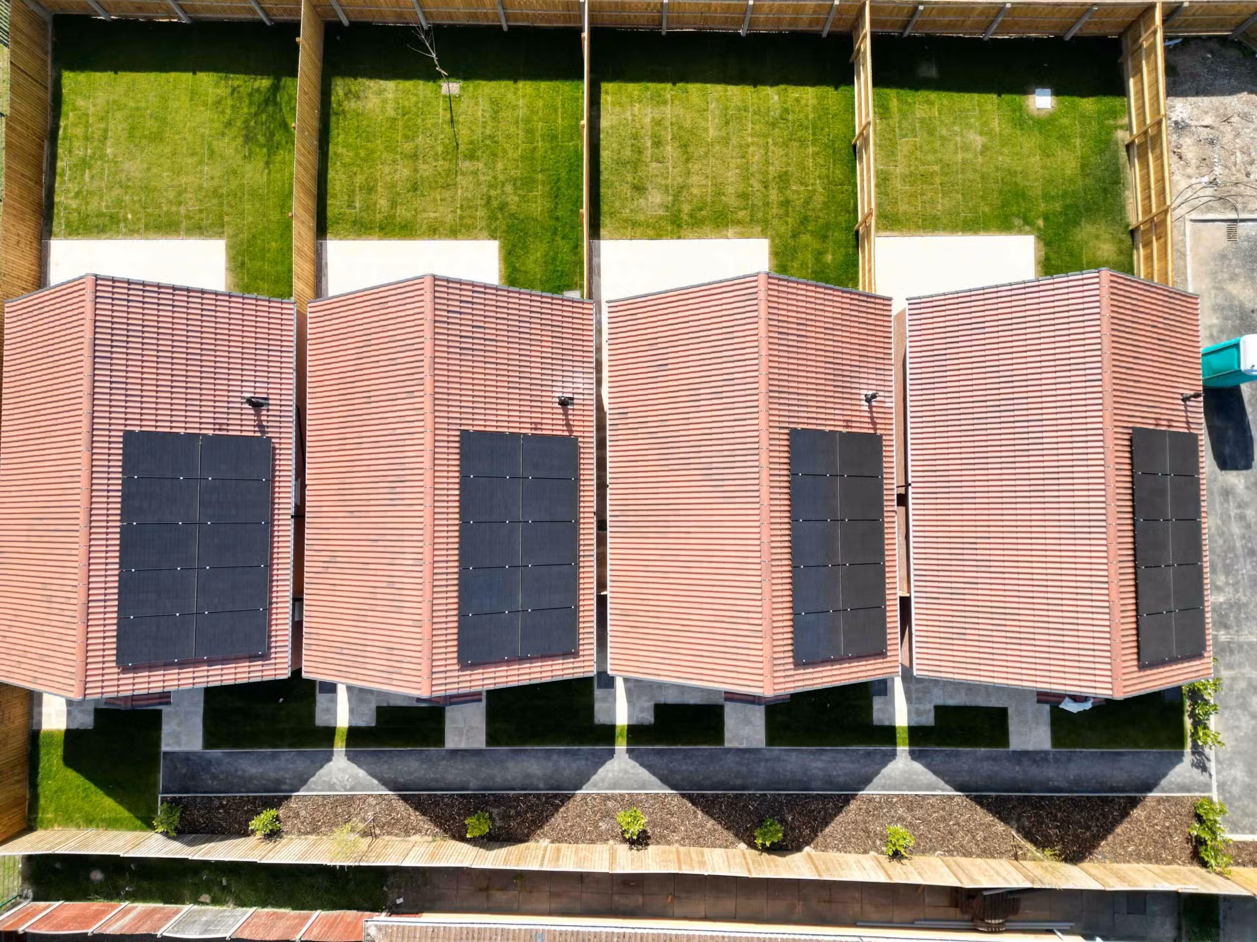 Residential solar panels being fitted on homes across Alford