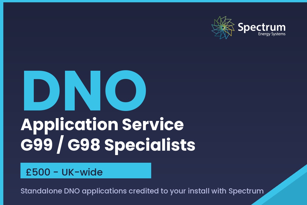 G99 Application Example Commercial DNO Application Service | Spectrum Energy