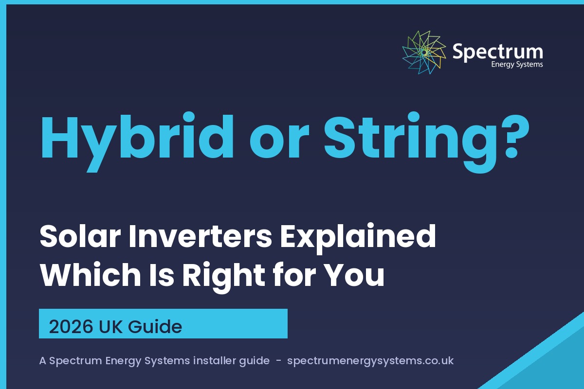 Hybrid vs string inverter explained for UK solar — Spectrum Energy Systems