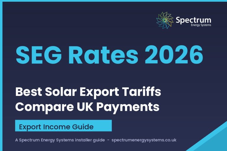 SEG rates UK 2026 — best Smart Export Guarantee rates compared (Spectrum Energy Systems)