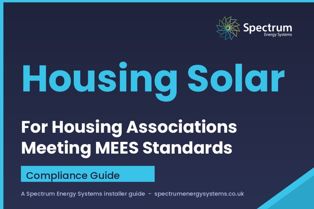 Solar for housing associations UK 2026 — MEES compliance guide (Spectrum Energy Systems)