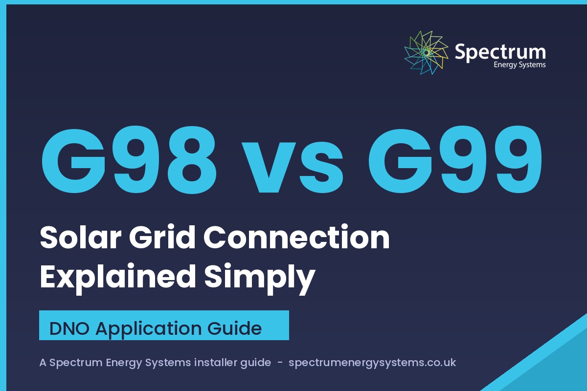 G98 vs G99 explained — Spectrum Energy Systems UK solar grid connection guide