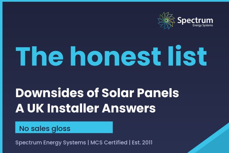 Downsides of solar panels UK, the honest list from an MCS certified installer, Spectrum Energy Systems
