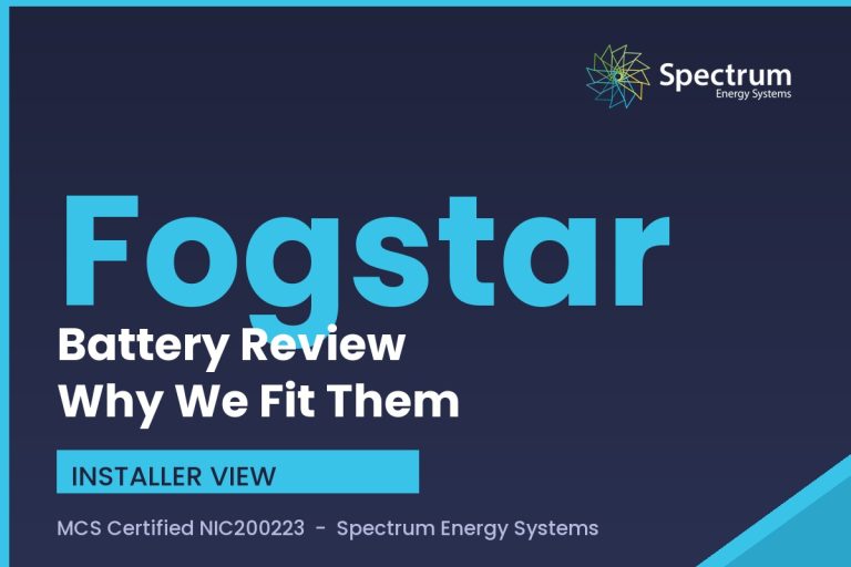 Fogstar battery review from installer Spectrum Energy Systems, why we fit them