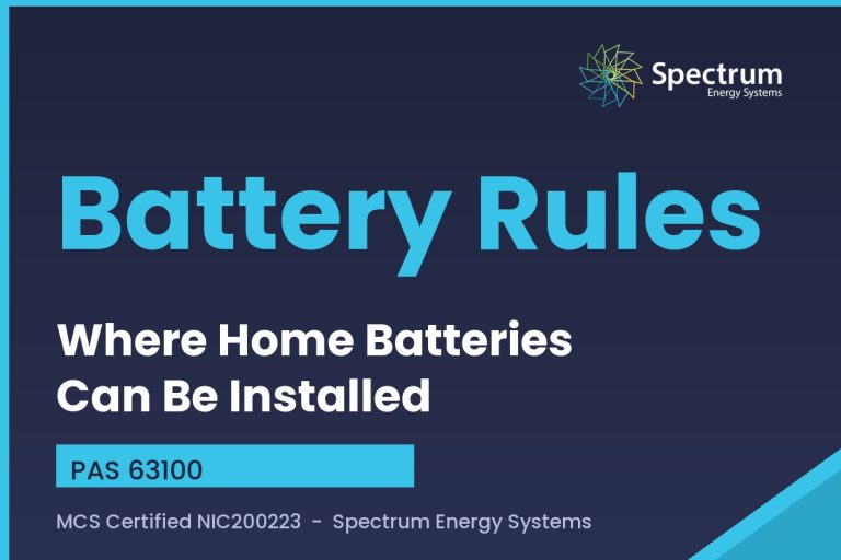 Where can a home battery be installed, the PAS 63100 rules explained by Spectrum Energy Systems