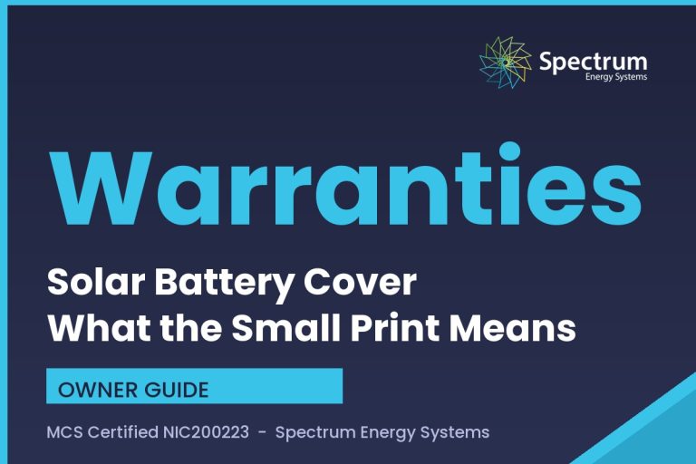 Solar battery warranties explained by Spectrum Energy Systems, years cycles and capacity clauses