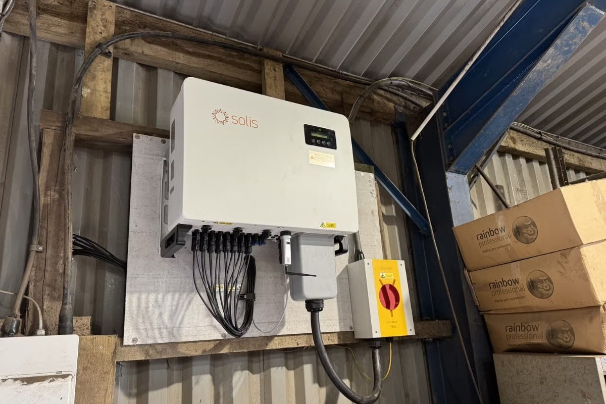 Solar panel installation cost Derby guide, Solis inverter with DC isolators fitted by Spectrum (Spectrum Energy Systems UK installation)