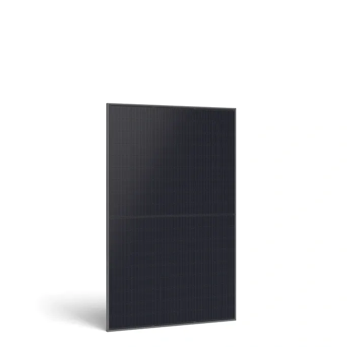 Solar panel sizes UK, all-black 500W class residential panel of the type fitted by Spectrum Energy Systems