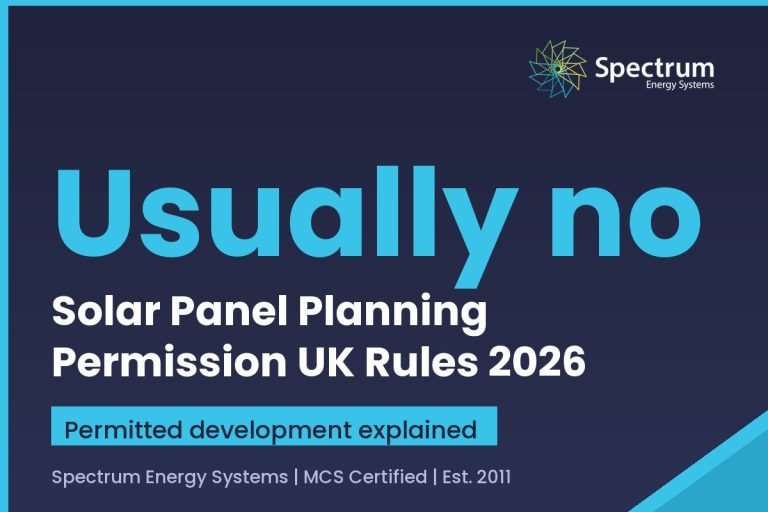 Do I need planning permission for solar panels UK guide explaining permitted development rules from Spectrum Energy Systems