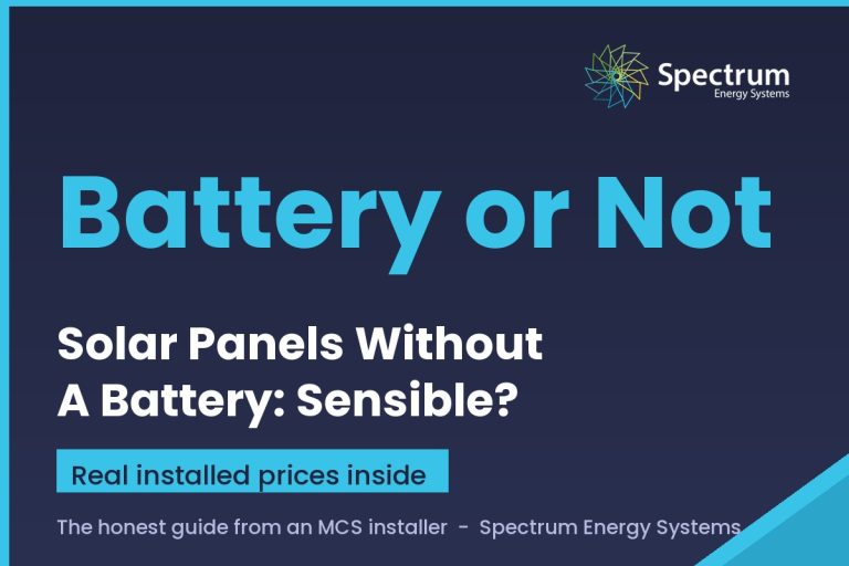Solar panels without a battery guide, when panels alone make sense and when storage pays, from Spectrum Energy Systems
