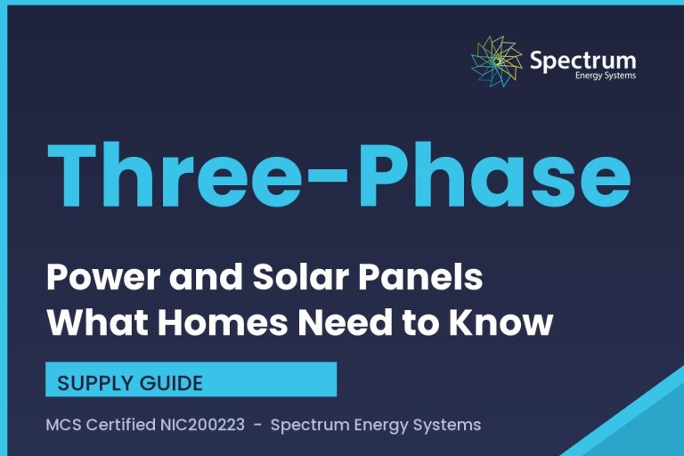 Three-phase power and solar panels explained for UK homes by Spectrum Energy Systems