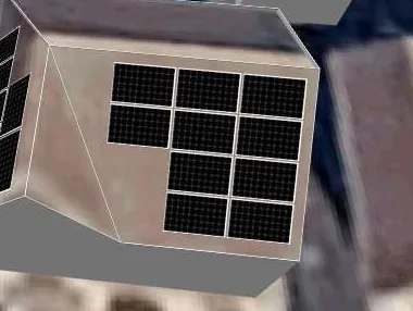 3D roof design showing 22 solar panels on a roof in Bolsover, S44