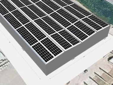 3D roof design showing 1520 solar panels on a roof in Buxton, SK17