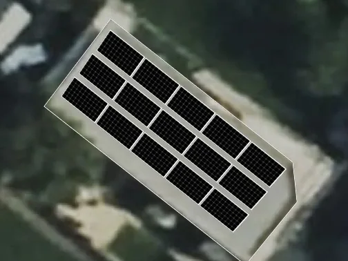 3D roof design showing solar panels on a roof in East Bridgford, NG13