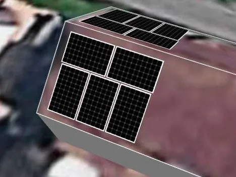 3D roof design showing 10 solar panels on a roof in Stone, ST15