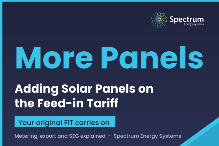 Adding solar panels to a system on the Feed-in Tariff, guide from Spectrum Energy Systems